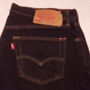 Levi's 501 men's jeans 36 x 30 button fly dark blue